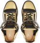Giuseppe Zanotti foiled-finish high top sneakers GOLD - Thumbnail 4