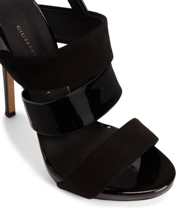 Giuseppe Zanotti Francesca 120mm leather sandals Black