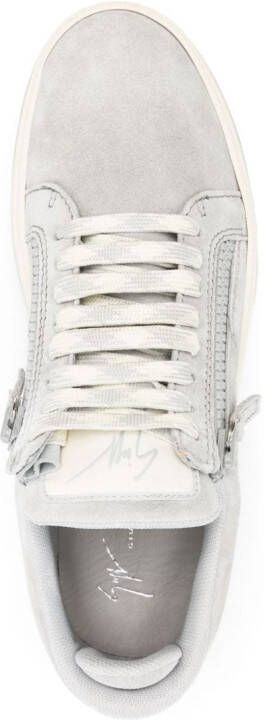 Giuseppe Zanotti Frankie calf-suede sneakers Grey