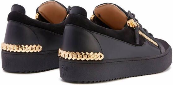Giuseppe Zanotti Frankie chain-link sneakers Black