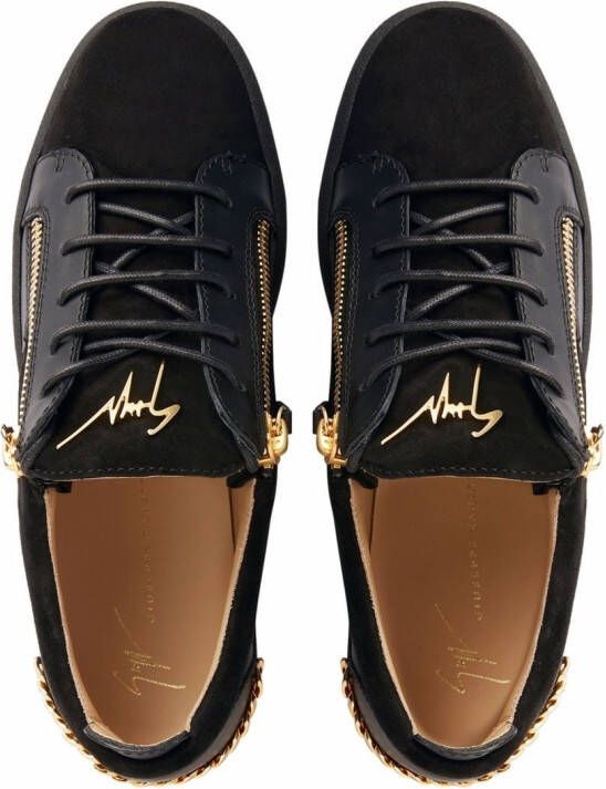 Giuseppe Zanotti Frankie chain-link sneakers Black