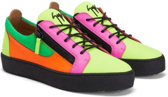 Giuseppe Zanotti Frankie colourblock low-top sneakers Multicolour