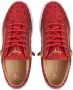 Giuseppe Zanotti Frankie crocodile-embossed low-top sneakers Red - Thumbnail 4