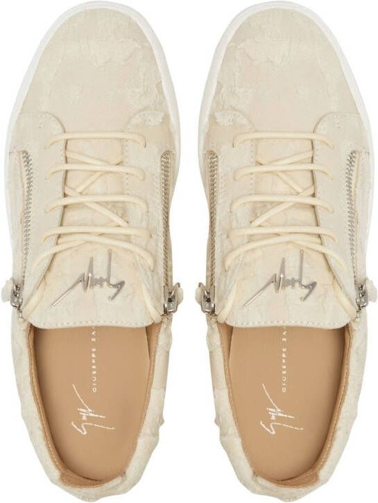 Giuseppe Zanotti Frankie distress-detail sneakers White