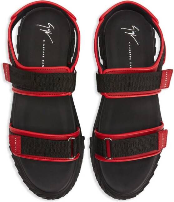 Giuseppe Zanotti Frankie double-strap sandals Red