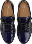 Giuseppe Zanotti Frankie geometric-pattern glazed sneakers Blue - Thumbnail 4