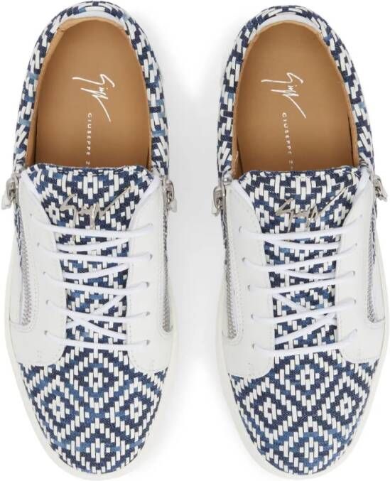 Giuseppe Zanotti Frankie geometric-pattern print sneakers White
