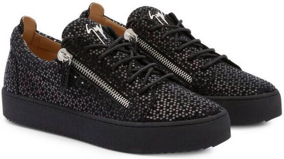Giuseppe Zanotti Frankie glitter-detail sneakers Black