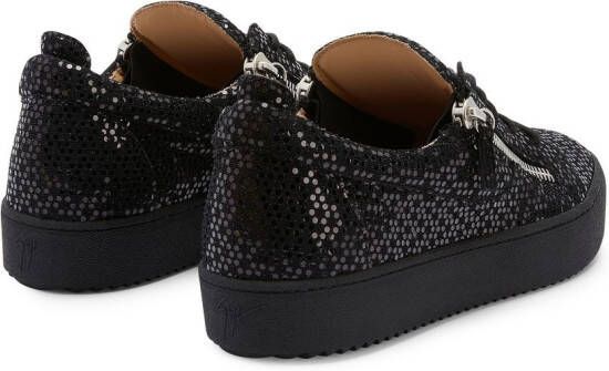 Giuseppe Zanotti Frankie glitter-detail sneakers Black