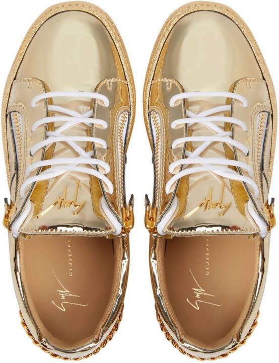 Giuseppe Zanotti Frankie gold sneakers