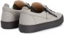 Giuseppe Zanotti Frankie lace-and-zip low-top sneakers Grey - Thumbnail 3