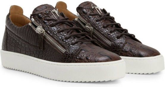 Giuseppe Zanotti Frankie lace-up sneakers Brown