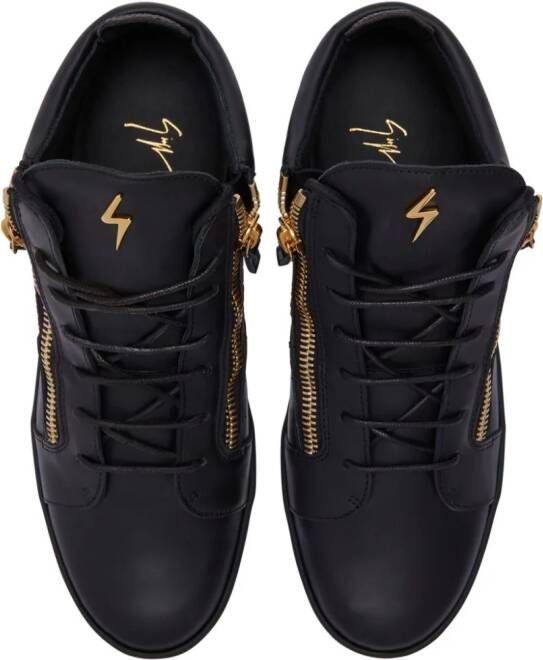 Giuseppe Zanotti Frankie leather high-top sneakers Black
