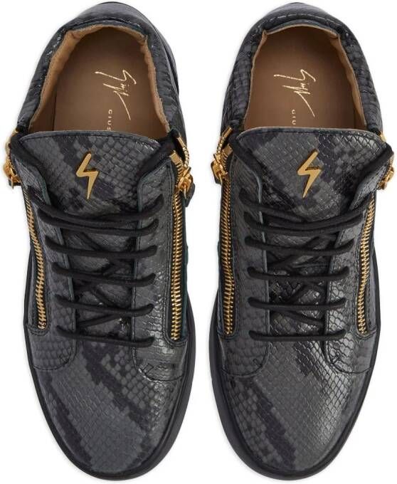 Giuseppe Zanotti Frankie leather high-top sneakers Grey