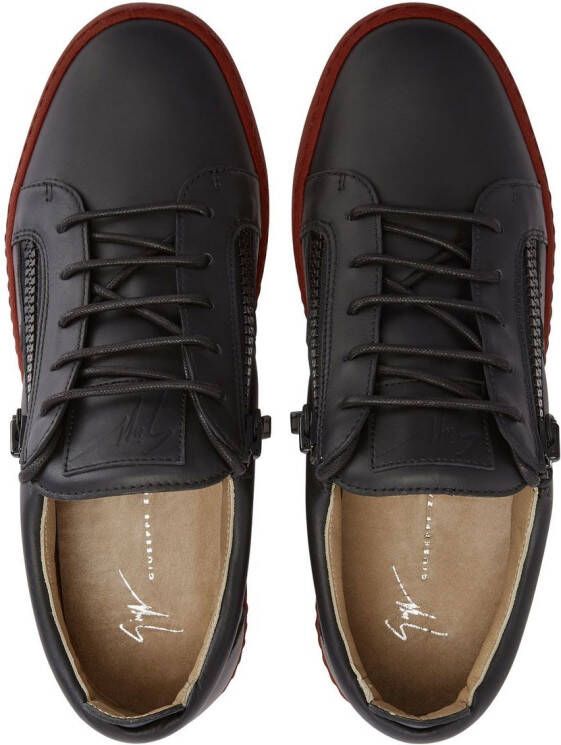 Giuseppe Zanotti Frankie leather low-top sneakers Black