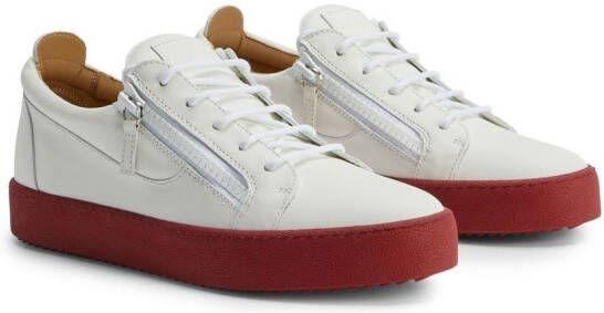 Giuseppe Zanotti Frankie leather low-top sneakers White