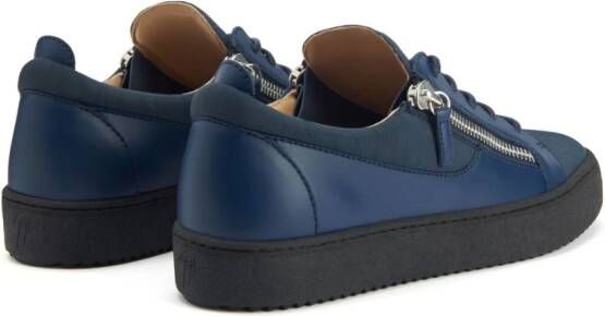 Giuseppe Zanotti Frankie leather sneakers Blue