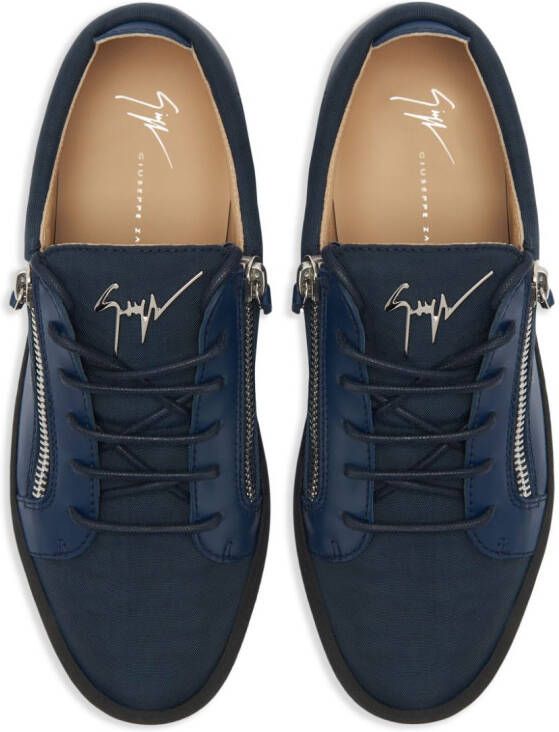 Giuseppe Zanotti Frankie leather sneakers Blue