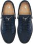 Giuseppe Zanotti Frankie leather sneakers Blue - Thumbnail 4