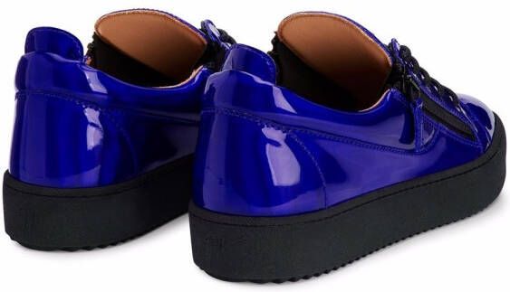 Giuseppe Zanotti Frankie leather sneakers Blue