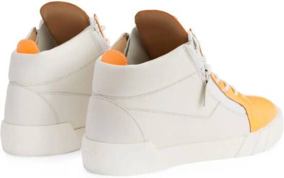 Giuseppe Zanotti Frankie leather sneakers Orange