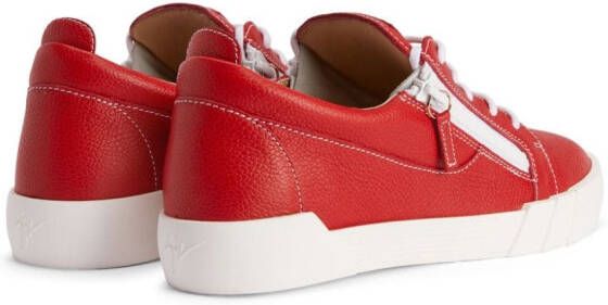Giuseppe Zanotti Frankie leather sneakers Red