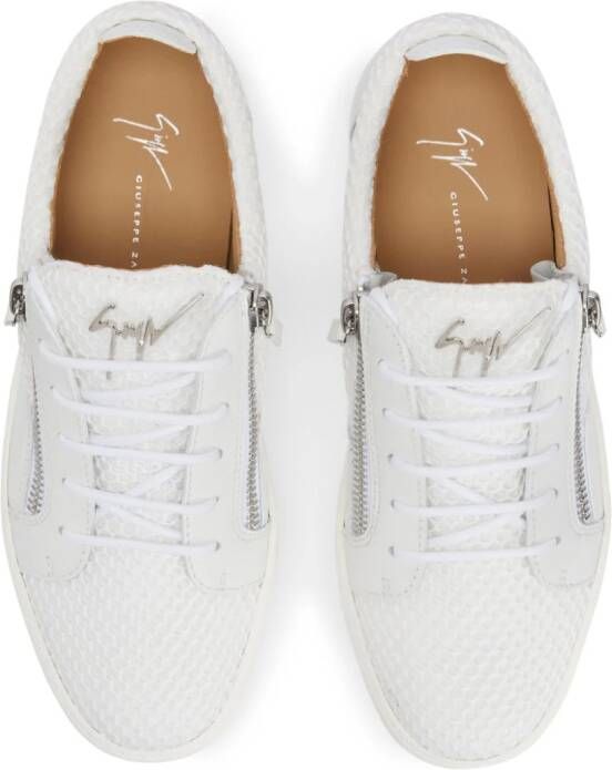 Giuseppe Zanotti Frankie logo-lettering sneakers White