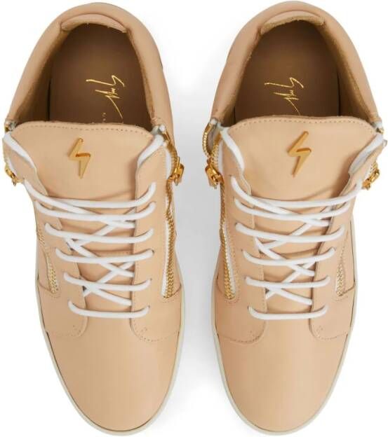 Giuseppe Zanotti Frankie logo-plaque sneakers Neutrals