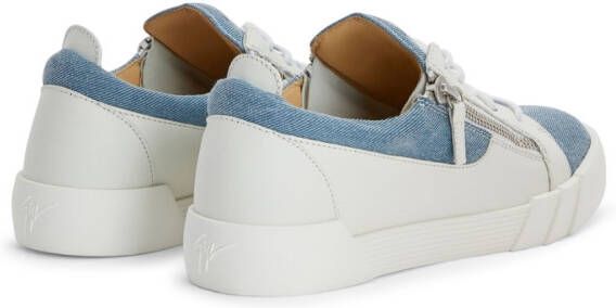 Giuseppe Zanotti Frankie low-top denim sneakers White