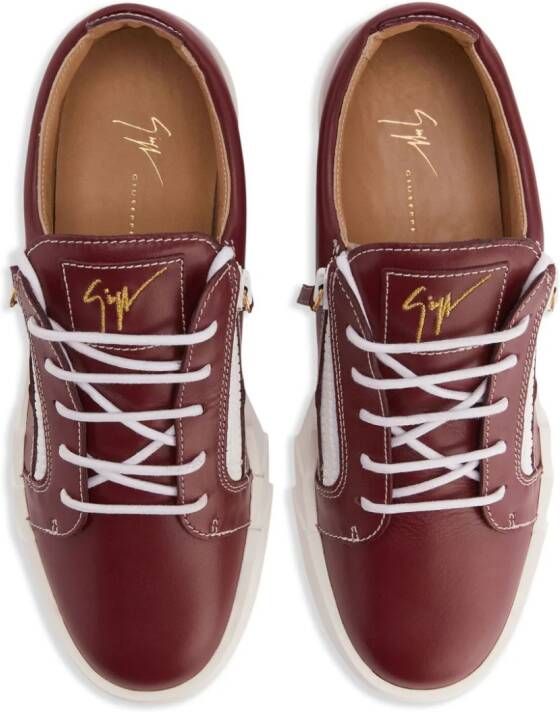 Giuseppe Zanotti Frankie low-top leather sneakers Brown