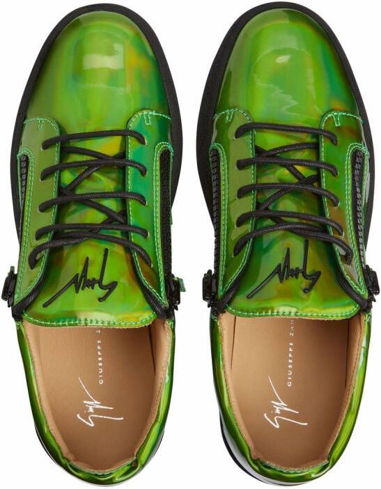 Giuseppe Zanotti Frankie low-top leather sneakers Green