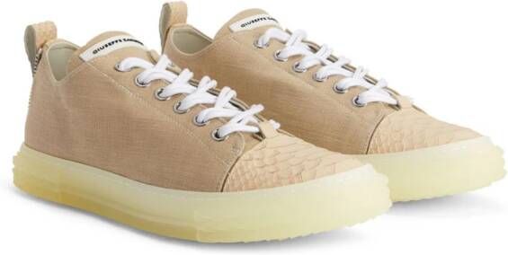 Giuseppe Zanotti Frankie low-top leather sneakers Neutrals