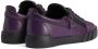 Giuseppe Zanotti Frankie low-top leather sneakers Purple - Thumbnail 3