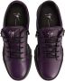 Giuseppe Zanotti Frankie low-top leather sneakers Purple - Thumbnail 4