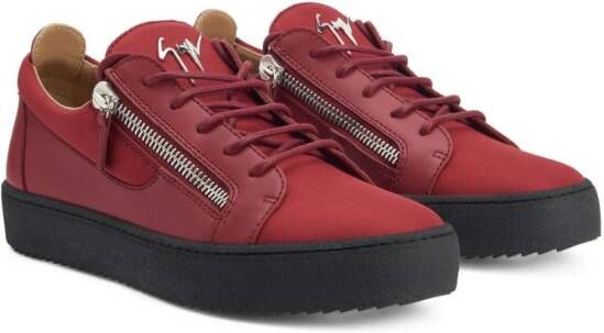 Giuseppe Zanotti Frankie low-top leather sneakers Red