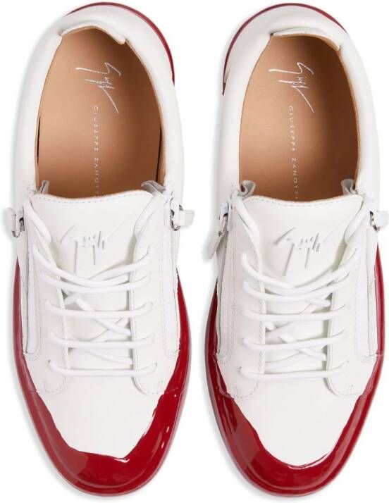 Giuseppe Zanotti Frankie Match contrast-sole sneakers White
