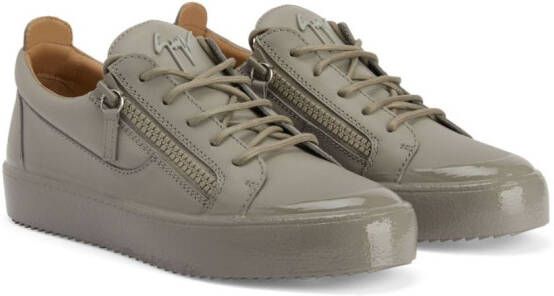Giuseppe Zanotti Frankie Match low-top leather sneakers Grey