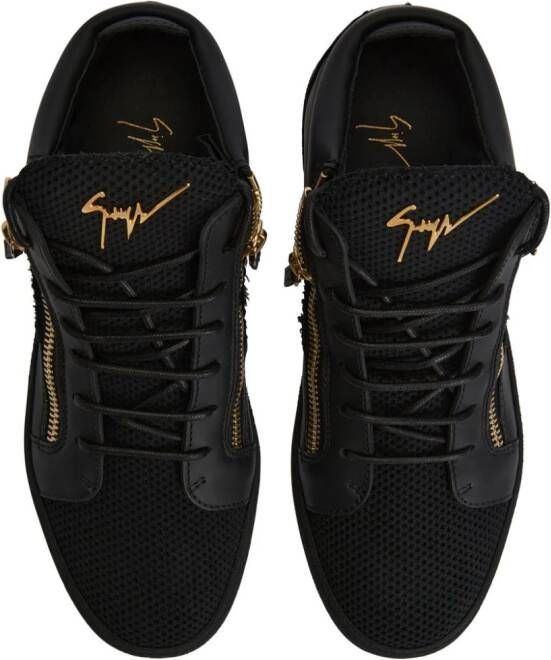 Giuseppe Zanotti Frankie panelled hi-top sneakers Black