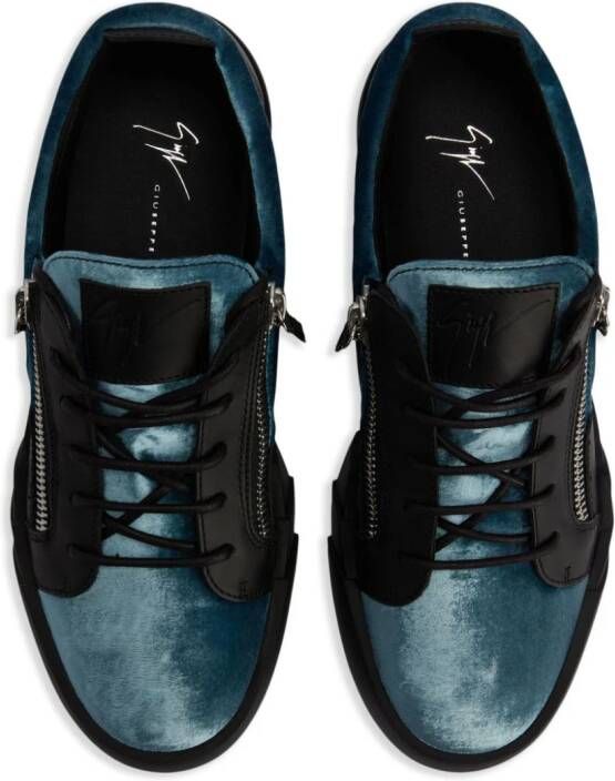 Giuseppe Zanotti Frankie panelled leather sneakers Black