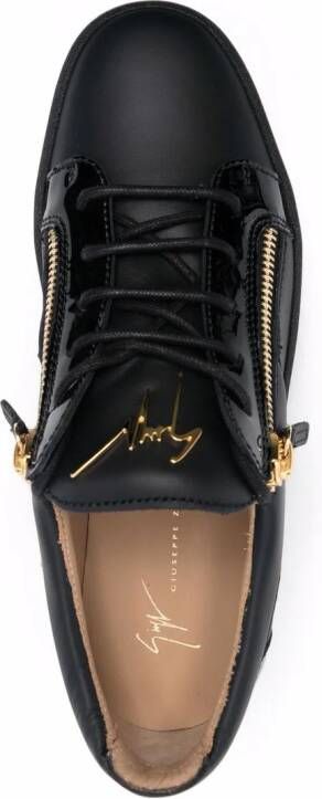 Giuseppe Zanotti Frankie panelled sneakers Black
