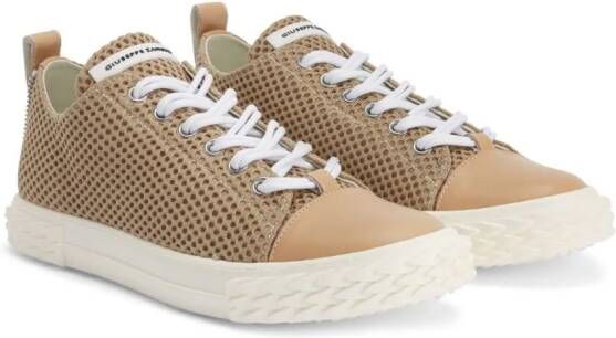 Giuseppe Zanotti Frankie perforated leather sneakers Neutrals