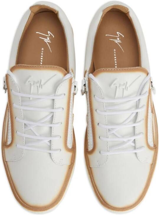 Giuseppe Zanotti Frankie seam-detail low-top sneakers White