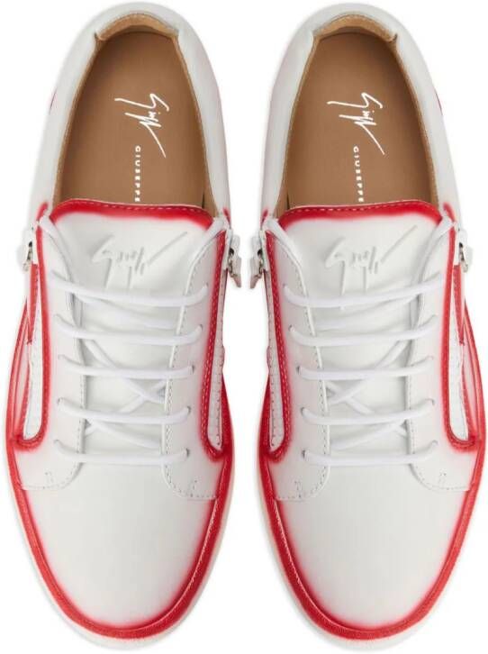 Giuseppe Zanotti Frankie seam-detail low-top sneakers White