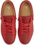 Giuseppe Zanotti Frankie snakeskin-effect low-top leather sneakers Red - Thumbnail 4
