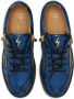 Giuseppe Zanotti Frankie snakeskin low-top sneakers Blue - Thumbnail 4