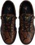 Giuseppe Zanotti Frankie snakeskin-print leather sneakers Brown - Thumbnail 4