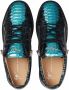 Giuseppe Zanotti Frankie sprayed snakeskin-textured sneakers Blue - Thumbnail 4