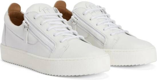 Giuseppe Zanotti Frankie tonal leather sneakers White