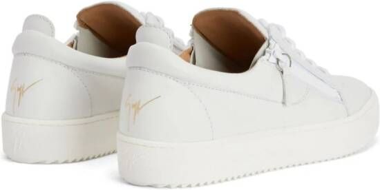 Giuseppe Zanotti Frankie tonal leather sneakers White