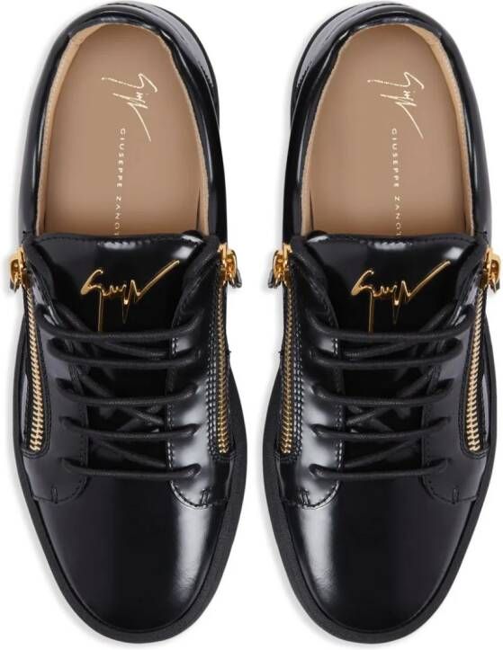 Giuseppe Zanotti Frankie zip-detail low-top sneakers Black